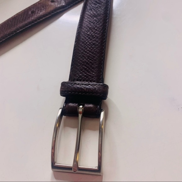 Coach Handcrafted Tumbled Cowhide Mocha Brown Belt women’s 36” main image 7